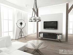 Salon mieszkanie 150 m2 - Salon, styl skandynawski - zdjęcie od Design Your Home with me