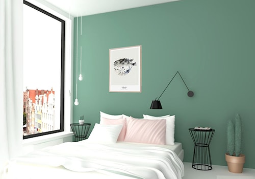 Zielona sypialnia - zdjęcie od Design Your Home with me