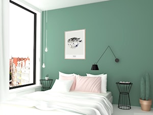 Sypialnia w zieleni - zdjęcie od Design Your Home with me