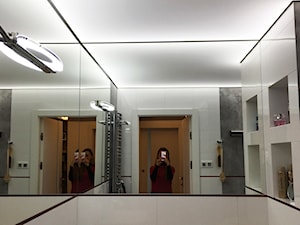 Realizacja- łazienka i przedpokój, Łódź - Mała bez okna z lustrem łazienka, styl nowoczesny - zdjęcie od exDesign Ewelina Stępień-Chojnacka