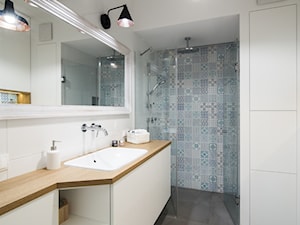 Saska Kępa na Gocławiu - Średnia łazienka, styl skandynawski - zdjęcie od EG projekt