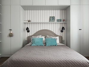 Eklektyczny Pruszków - Średnia biała sypialnia, styl nowoczesny - zdjęcie od EG projekt