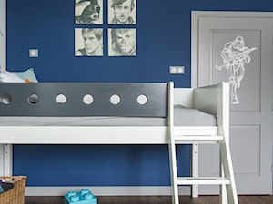 Eklektyczny Pruszków - Średni niebieski pokój dziecka dla dziecka dla chłopca, styl nowoczesny - zdjęcie od EG projekt