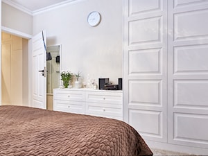 Artystyczny Żoliborz - Średnia szara sypialnia, styl nowoczesny - zdjęcie od EG projekt