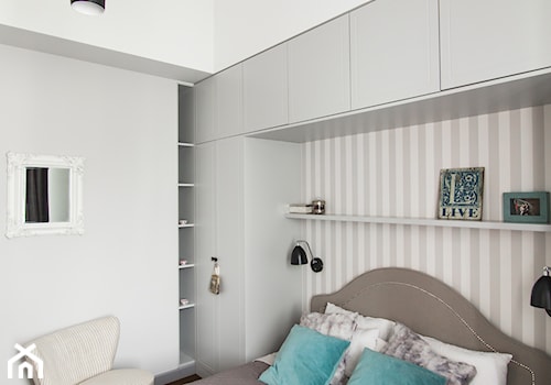 Eklektyczny Pruszków - Mała biała sypialnia, styl nowoczesny - zdjęcie od EG projekt