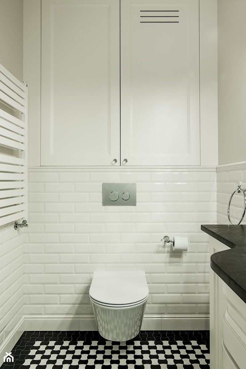 Elegancja na Powiślu - Mała łazienka, styl prowansalski - zdjęcie od EG projekt