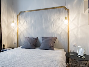 Wilcza Elegancja - Średnia biała sypialnia, styl skandynawski - zdjęcie od EG projekt