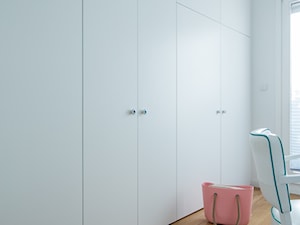 Różowy Wilanów - Średnie białe biuro, styl nowoczesny - zdjęcie od EG projekt