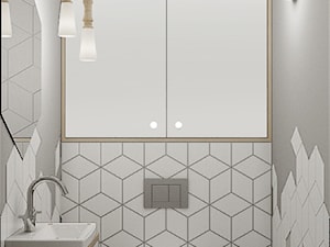 Giełda Niebieskośći - Mała bez okna łazienka, styl nowoczesny - zdjęcie od EG projekt