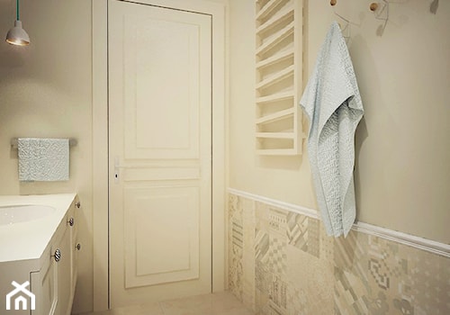 Eleganckie Powiśle - Średnia bez okna łazienka, styl nowoczesny - zdjęcie od EG projekt