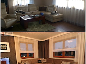 Metamorfoza - przed i po - Salon, styl glamour - zdjęcie od Rajek Projektowanie Wnętrz