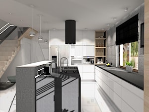 Dom w Tychach - Kuchnia, styl nowoczesny - zdjęcie od Rajek Projektowanie Wnętrz