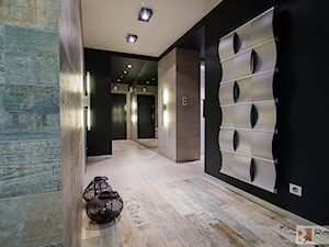 Apartament w Pile - Hol / przedpokój, styl industrialny - zdjęcie od Rajek Projektowanie Wnętrz