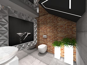 WC Styl Nowoczesny - Łazienka, styl nowoczesny - zdjęcie od Rajek Projektowanie Wnętrz