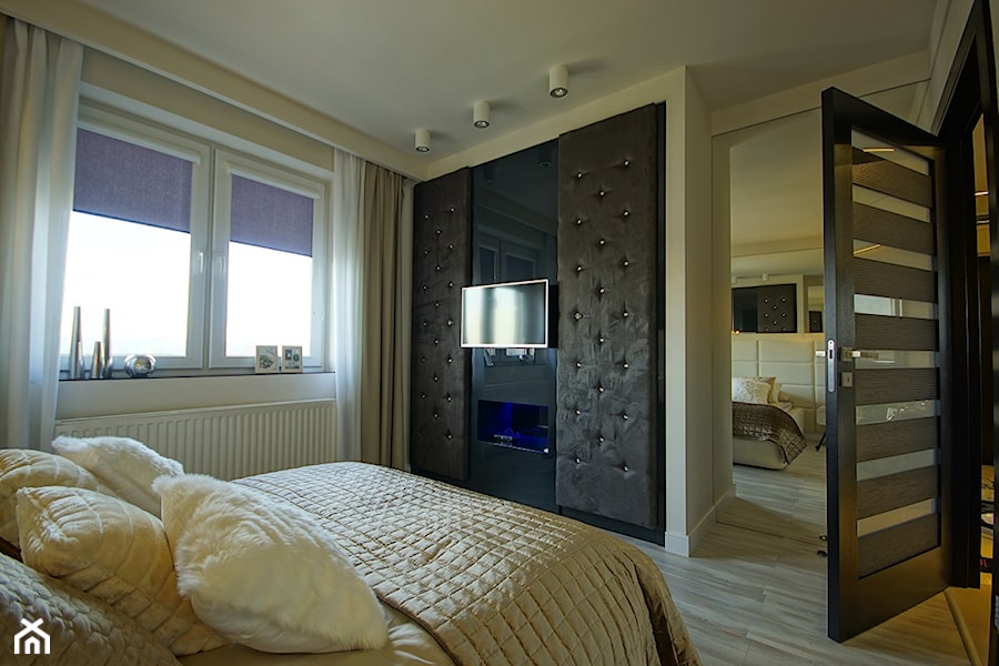 Sypialnia, styl nowoczesny - zdjęcie od Rajek Projektowanie Wnętrz