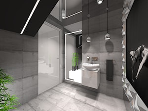 WC Styl Nowoczesny - Łazienka, styl nowoczesny - zdjęcie od Rajek Projektowanie Wnętrz