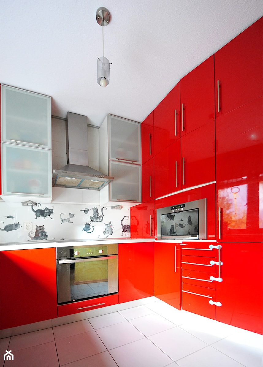 Mieszkanie 1 - wnętrza - Kuchnia, styl nowoczesny - zdjęcie od Joanna Kłusak Architekt