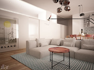 Bielany mieszkanie - Salon, styl skandynawski - zdjęcie od MODULLAR