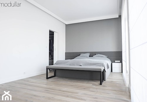 apartament Wilanów - Duża sypialnia, styl nowoczesny - zdjęcie od MODULLAR