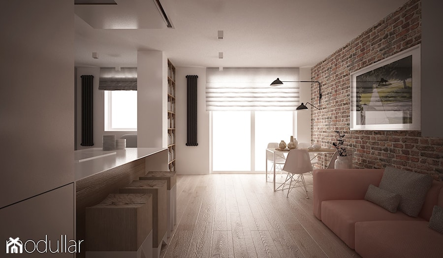 mieszkanie na Woli - Salon, styl nowoczesny - zdjęcie od MODULLAR