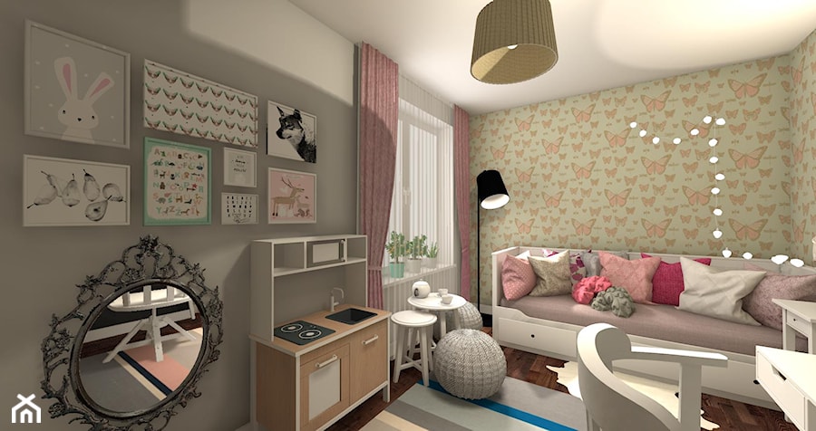 dziewczęco - Pokój dziecka, styl prowansalski - zdjęcie od biuro@bellainteriors.com.pl