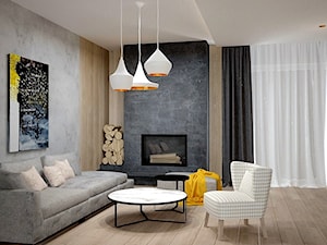 Dom koło Konstancina - Średni salon, styl nowoczesny - zdjęcie od Icona Studio