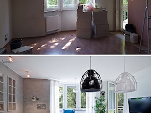 Metamorfoza mieszkania w Piasecznie - Salon, styl nowoczesny - zdjęcie od Icona Studio
