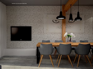 Metamorfoza kuchni i salonu - Jadalnia - zdjęcie od Icona Studio