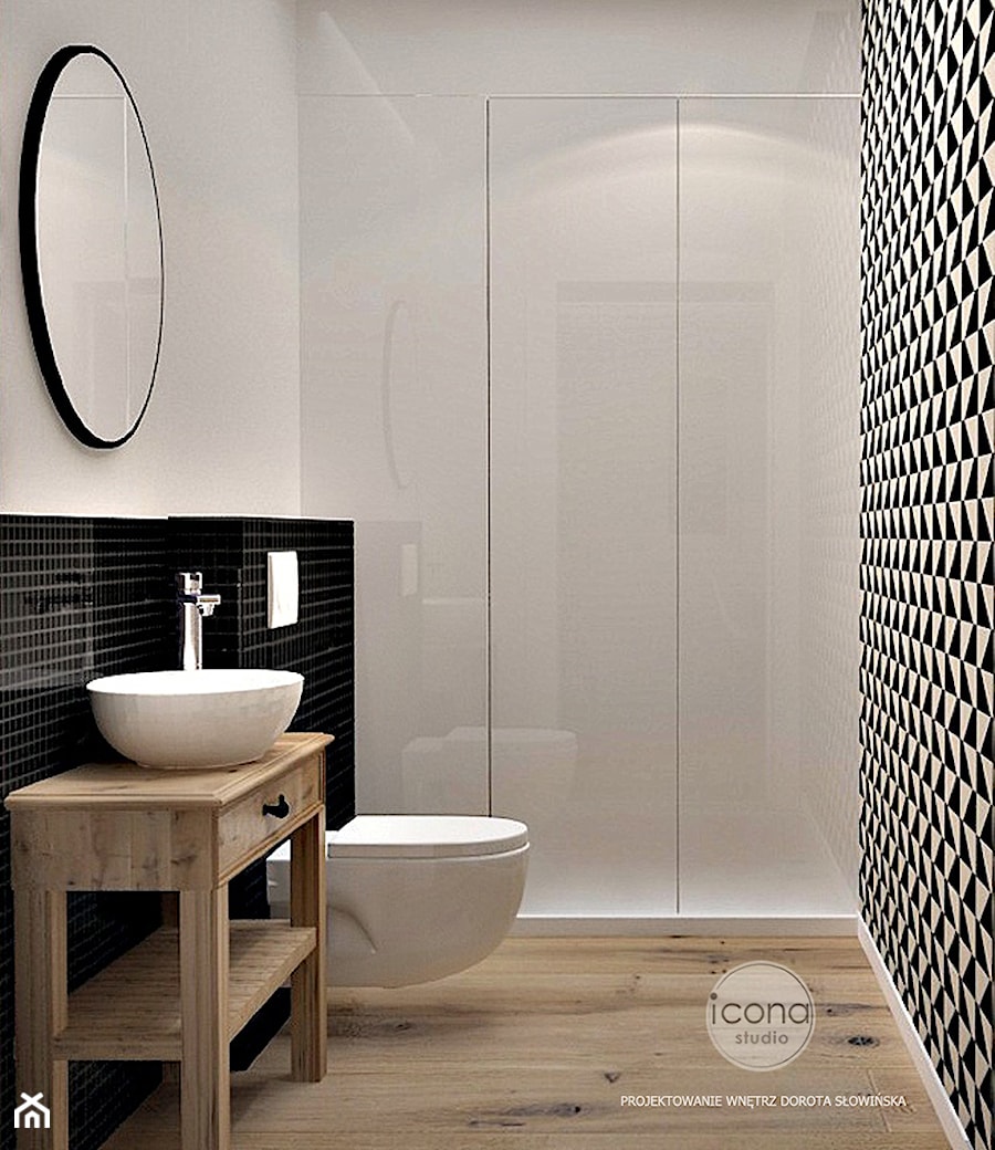 Segment w warszawie - Mała łazienka, styl skandynawski - zdjęcie od Icona Studio