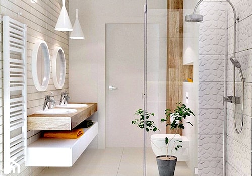 Dom w Warszawie - Średnia łazienka, styl nowoczesny - zdjęcie od Icona Studio