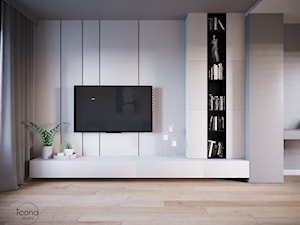 Mieszkanie w Piasecznie 6 - Salon, styl minimalistyczny - zdjęcie od Icona Studio