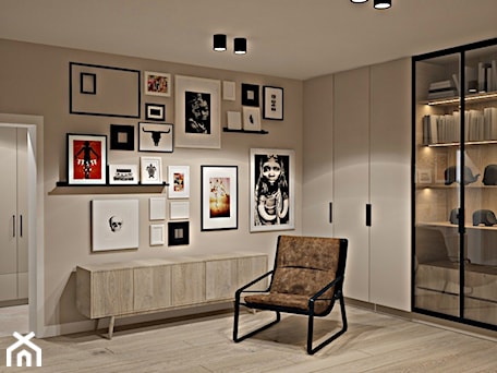 Aranżacje wnętrz - Biuro: Dom w Zalesiu Górnym - Biuro, styl nowoczesny - Icona Studio. Przeglądaj, dodawaj i zapisuj najlepsze zdjęcia, pomysły i inspiracje designerskie. W bazie mamy już prawie milion fotografii!
