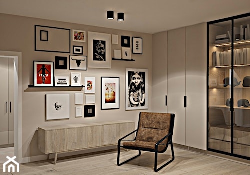 Dom w Zalesiu Górnym - Biuro, styl nowoczesny - zdjęcie od Icona Studio