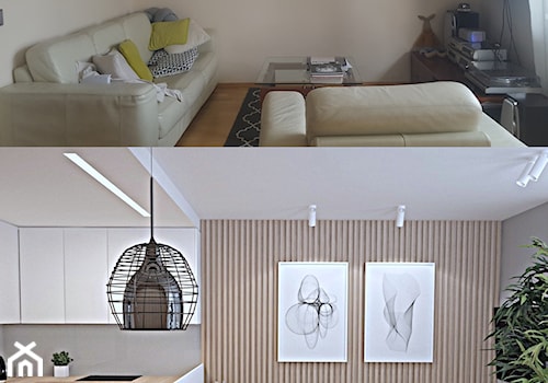 Metamorfoza mieszkania w Piasecznie 4 - Salon, styl nowoczesny - zdjęcie od Icona Studio