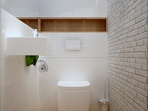 Mieszkanie na Ursynowie - Mała łazienka, styl skandynawski - zdjęcie od Icona Studio