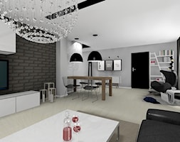 Dom jednorodzinny - Salon, styl nowoczesny - zdjęcie od Leste design - Homebook