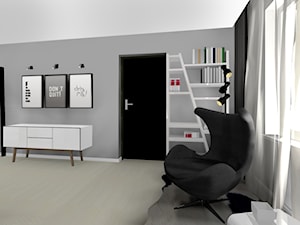Dom jednorodzinny - Salon, styl nowoczesny - zdjęcie od Leste design