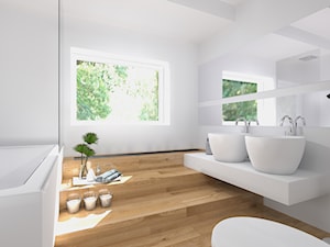 Biała łazienka - zdjęcie od Kadoka Architekci