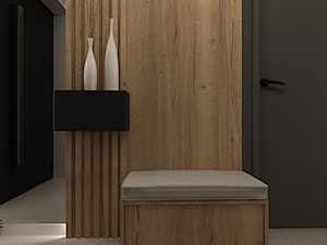 Salon z kuchnią III - Hol / przedpokój, styl nowoczesny - zdjęcie od Femberg Architektura Wnętrz