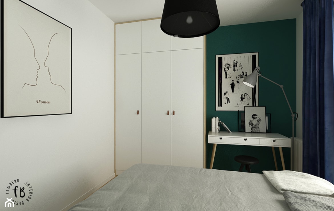 Zielona sypialnia - zdjęcie od Femberg Architektura Wnętrz - Homebook