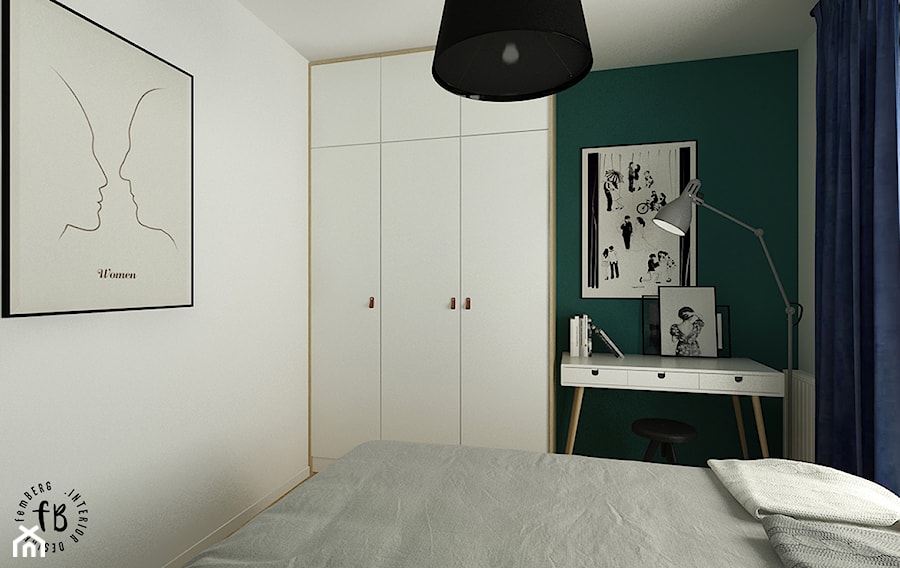Zielona sypialnia - zdjęcie od Femberg Architektura Wnętrz