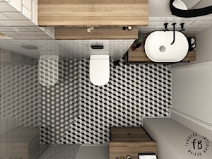 Biała łazienka - zdjęcie od Femberg Architektura Wnętrz