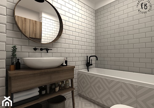 Biała łazienka II - zdjęcie od Femberg Architektura Wnętrz