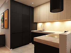 Salon z kuchnią II - Kuchnia, styl industrialny - zdjęcie od Femberg Architektura Wnętrz