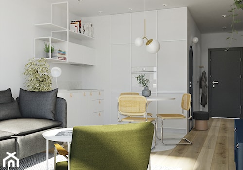 Mieszkanie Gdańsk Zaspa - Kuchnia, styl skandynawski - zdjęcie od asymetric studio
