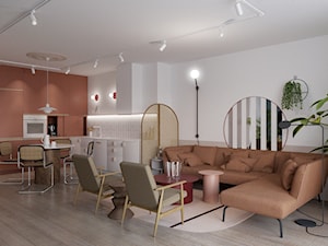 Mieszkanie Praga Warszawa - Salon, styl nowoczesny - zdjęcie od asymetric studio