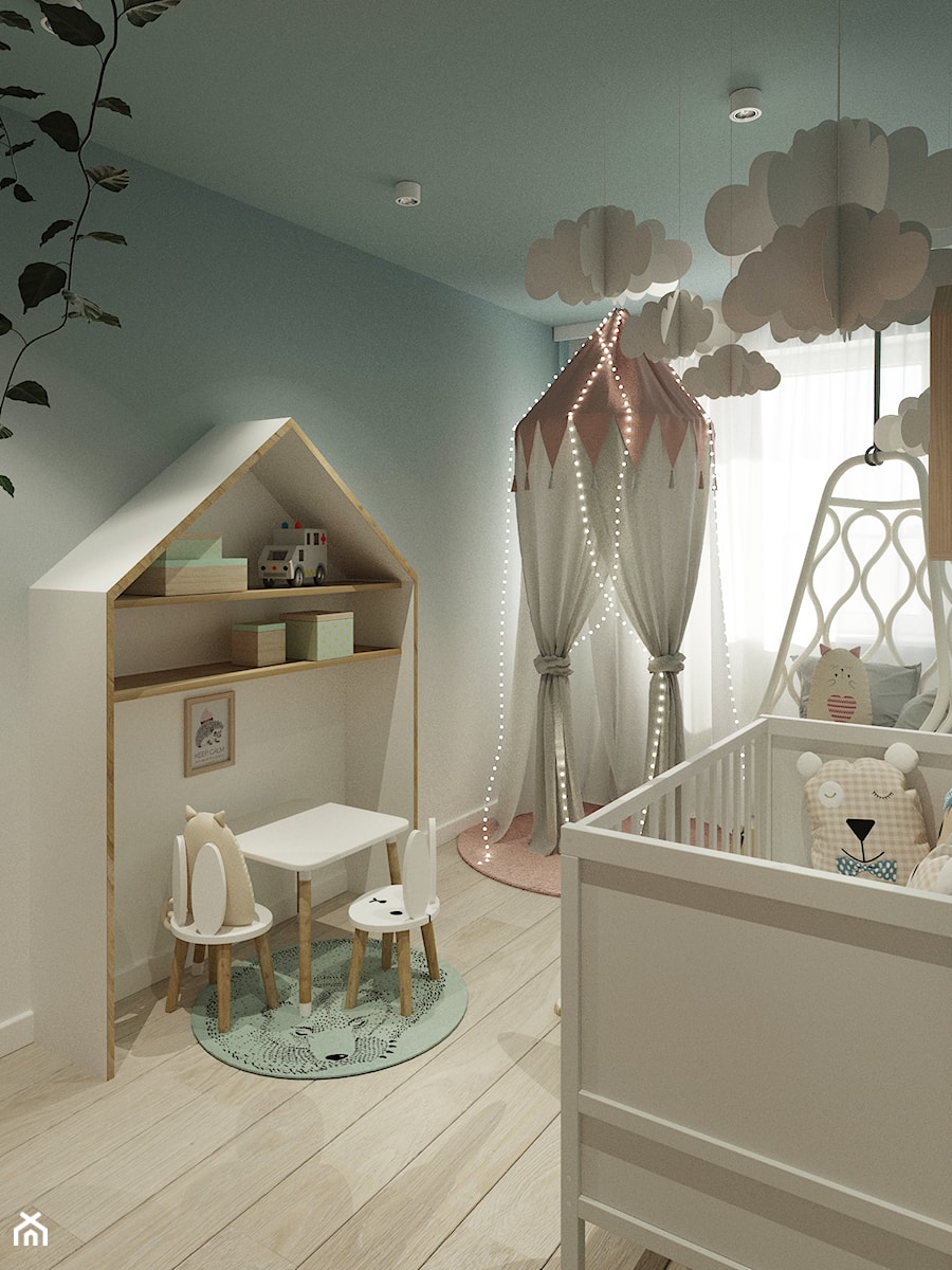 Mieszkanie Olsztyn - Pokój dziecka, styl skandynawski - zdjęcie od asymetric studio