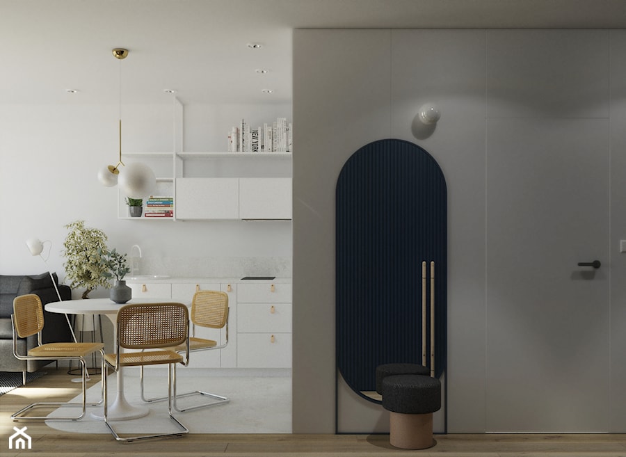 Mieszkanie Gdańsk Zaspa - Hol / przedpokój, styl nowoczesny - zdjęcie od asymetric studio