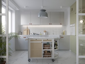 Mieszkanie Olsztyn - Kuchnia, styl skandynawski - zdjęcie od asymetric studio