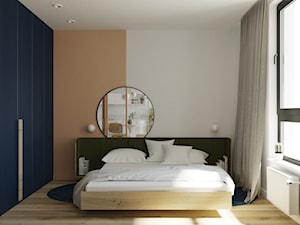Mieszkanie Gdańsk Zaspa - Sypialnia, styl nowoczesny - zdjęcie od asymetric studio